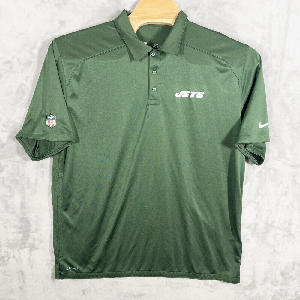 Nike On Field NY Jets NFL Polo‎ Mens XL